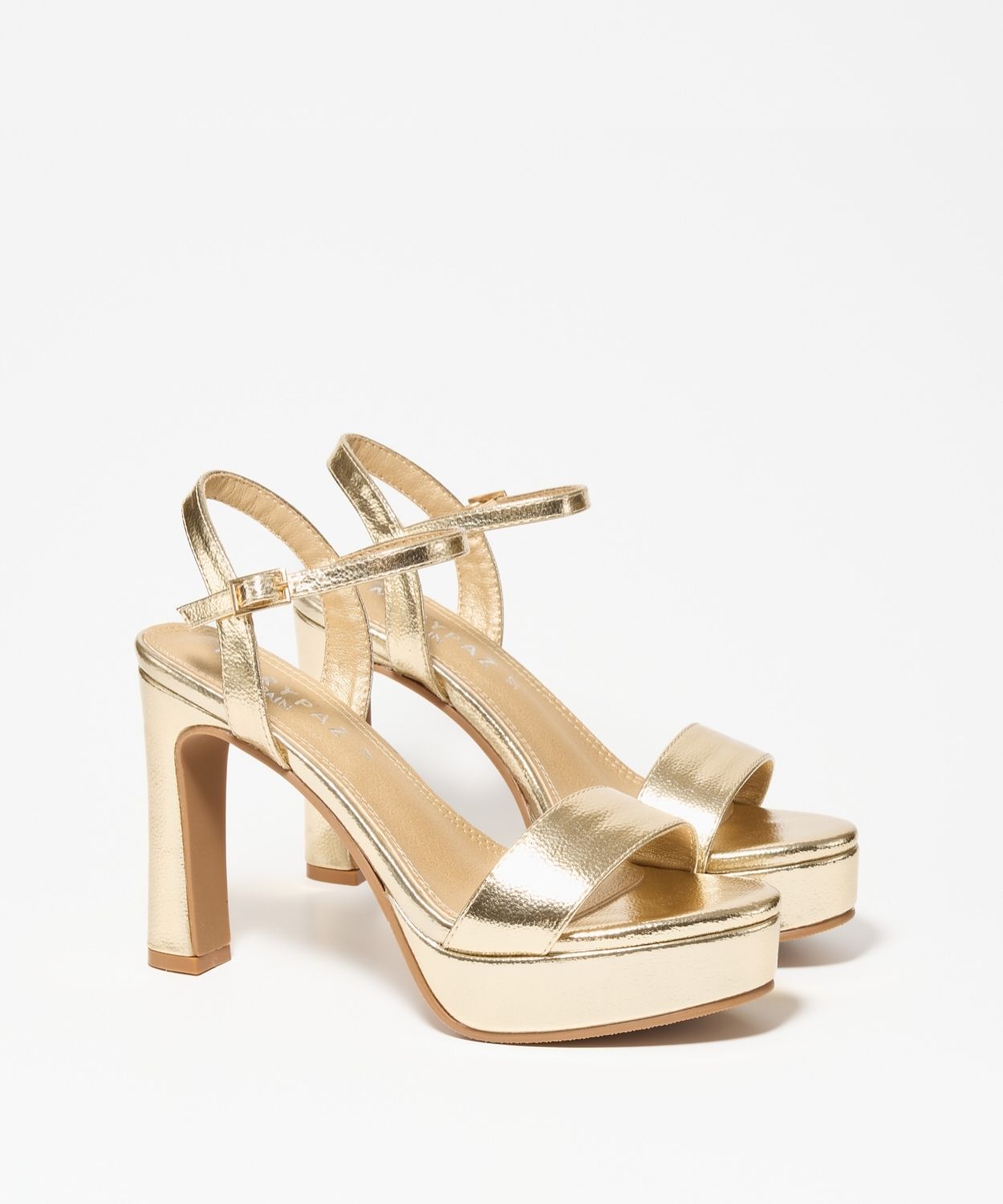 Zapatos dorados fiesta mujer - Tacón y Plataforma | MARYPAZ®