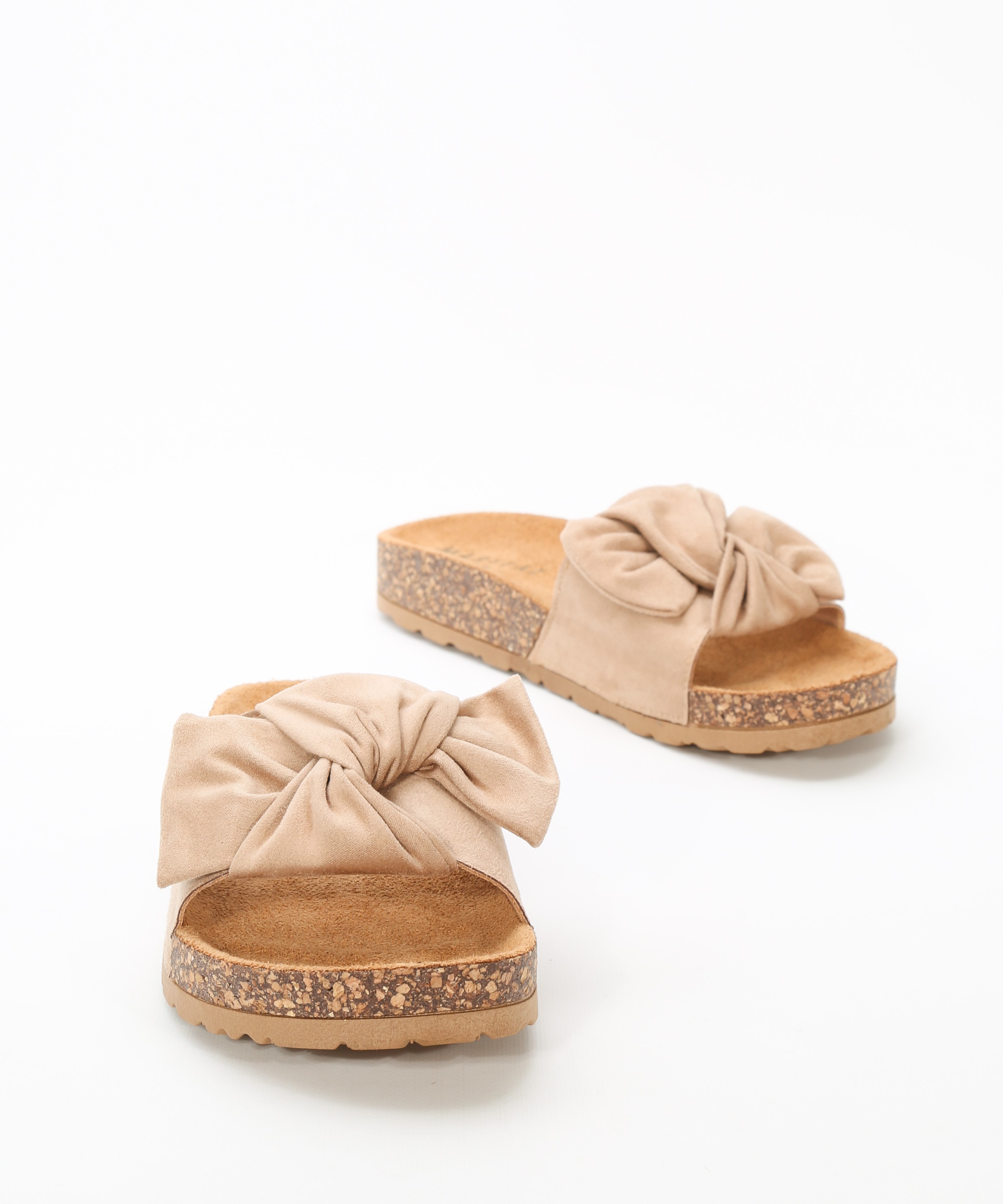 Sandalias Planas Con Lazo Sandalias Planas De Raso Negro Con