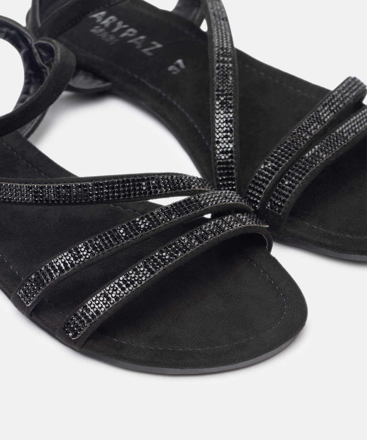 Sandalias Planas Sandalias Con Strass Sandalias Planas Con Strass