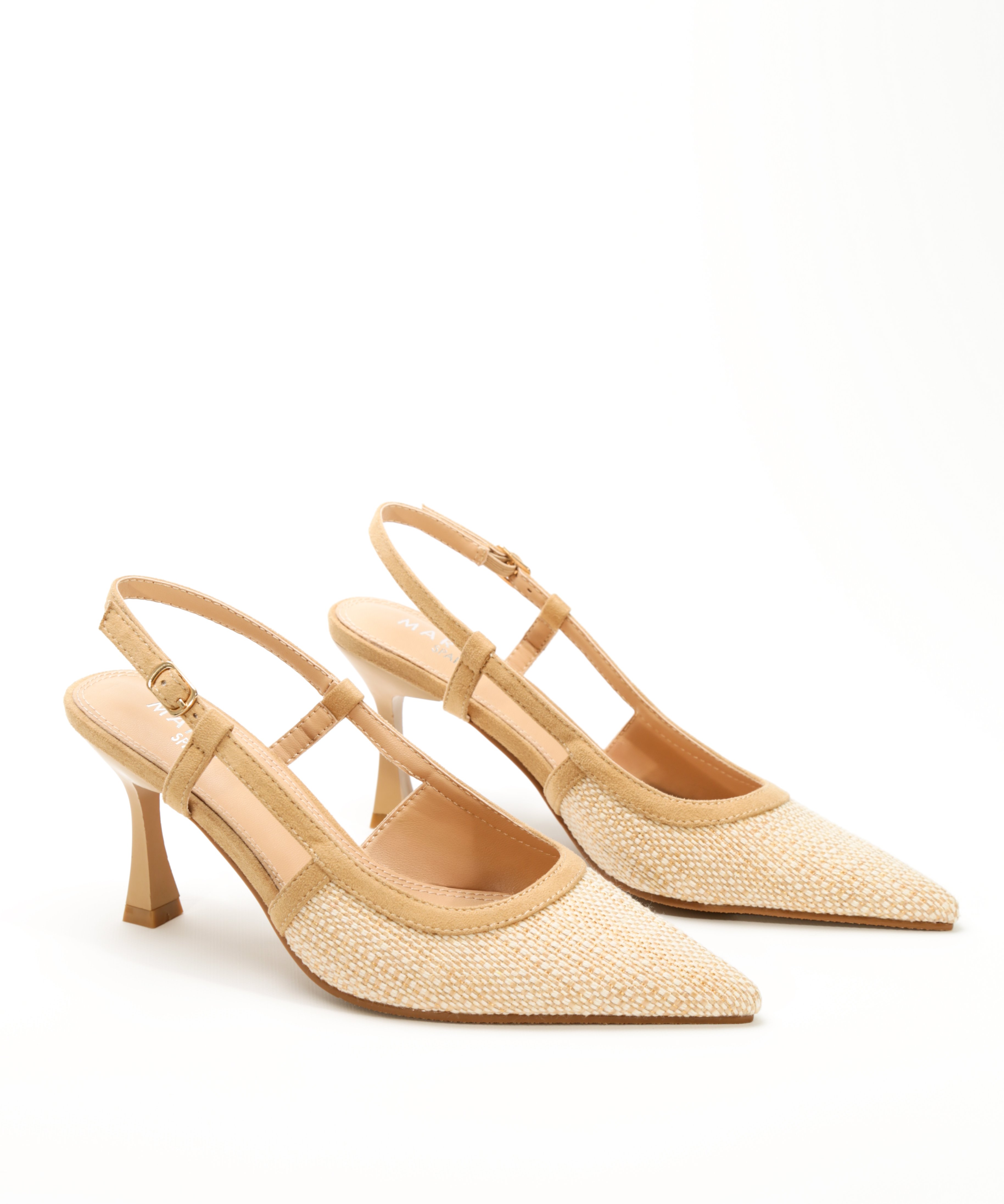 Zapatos tacón destalonados rafia Marypaz ES ®